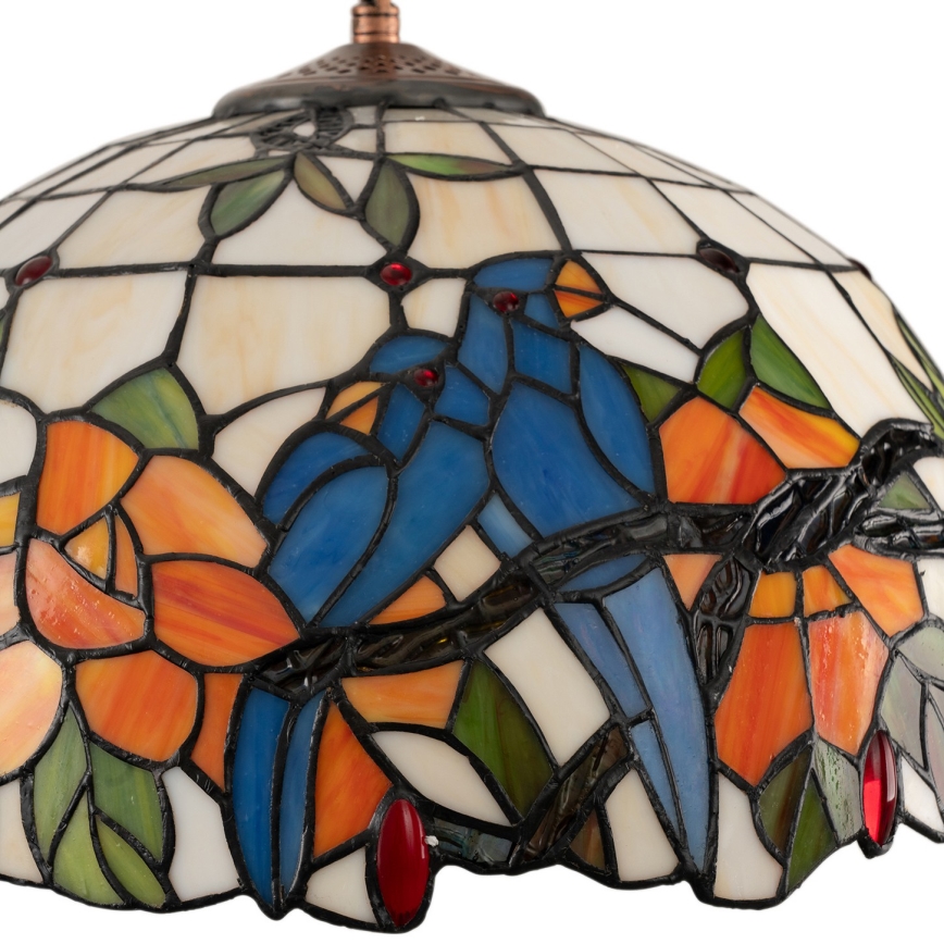 Brilagi - Tiffany-pendel i glasmosaik med kedja JUNGLE 1xE27/60W/230V Ø 40 cm