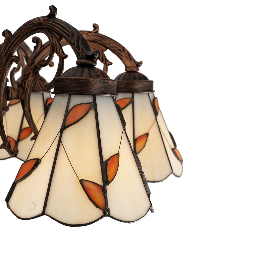 Brilagi - Tiffany-plafond i glasmosaik FOLIA 6xE27/60W/230V Ø 60 cm