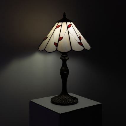 Brilagi - Tiffany-stil bordslampa FOLIA 1xE27/60W/230V