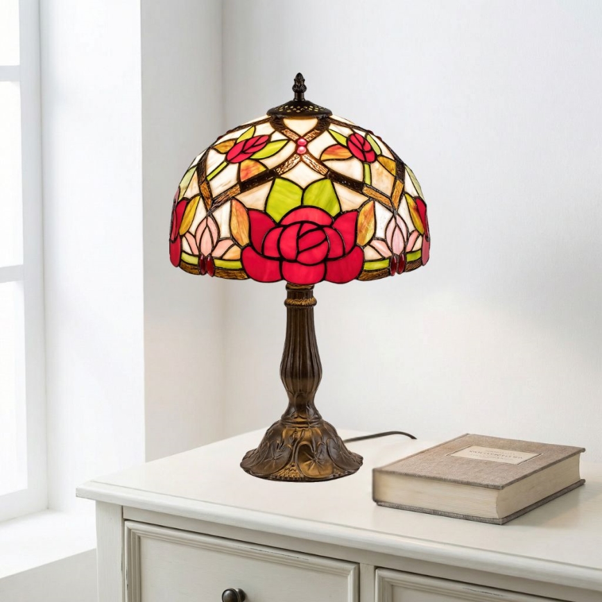 Brilagi - Tiffany-stil bordslampa GARLAN 1xE27/40W/230V