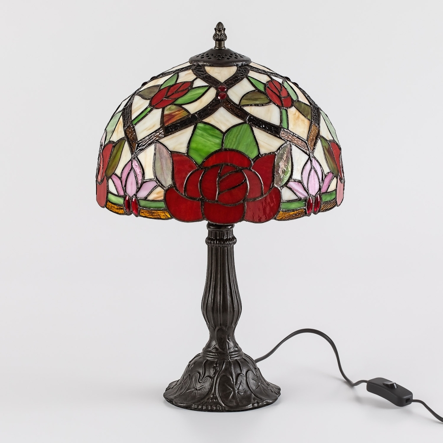 Brilagi - Tiffany-stil bordslampa GARLAN 1xE27/40W/230V