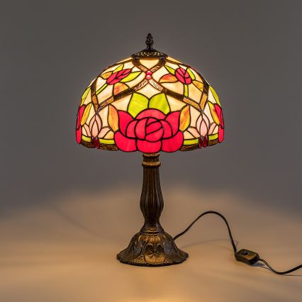 Brilagi - Tiffany-stil bordslampa GARLAN 1xE27/40W/230V
