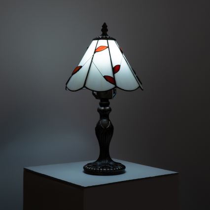 Brilagi - Tiffany-stil bordslampa i glasmosaik FOLIA 1xE27/60W/230V