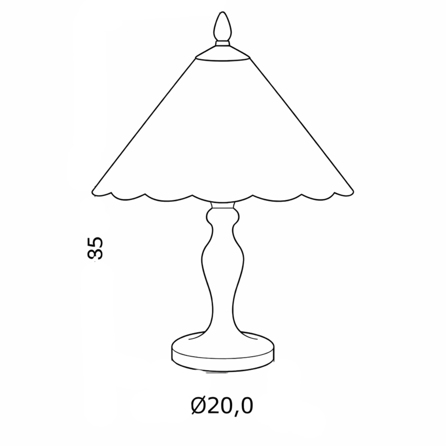 Brilagi - Tiffany-stil bordslampa i glasmosaik FOLIA 1xE27/60W/230V
