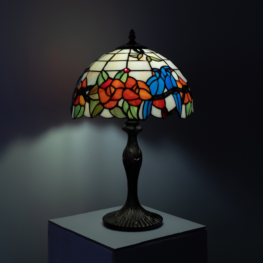 Brilagi - Tiffany-stil bordslampa i glasmosaik JUNGLE 1xE27/60W/230V