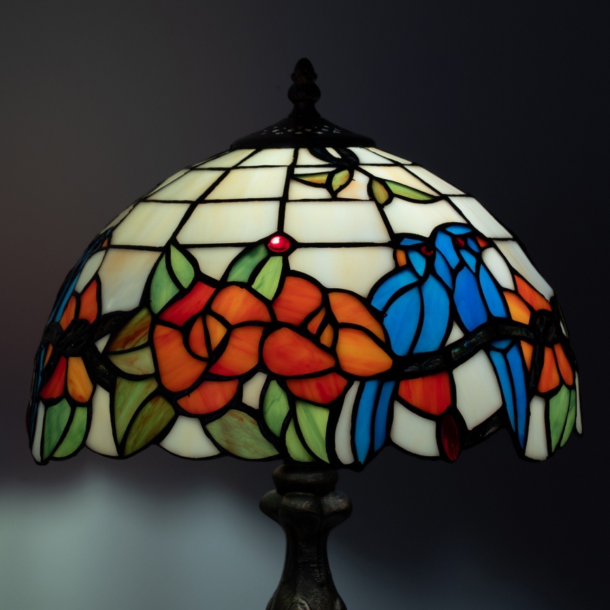 Brilagi - Tiffany-stil bordslampa i glasmosaik JUNGLE 1xE27/60W/230V