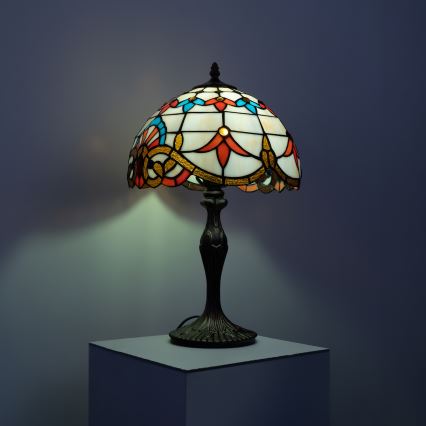 Brilagi - Tiffany-stil bordslampa i glasmosaik MIRABELLA 1xE27/60W/230V