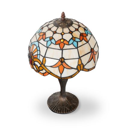 Brilagi - Tiffany-stil bordslampa i glasmosaik MIRABELLA 1xE27/60W/230V