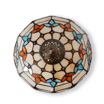 Brilagi - Tiffany-stil bordslampa i glasmosaik MIRABELLA 1xE27/60W/230V