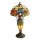 Brilagi - Tiffany-stil bordslampa JUNGLE 1xE27/60W/230V + 1xE14/40W