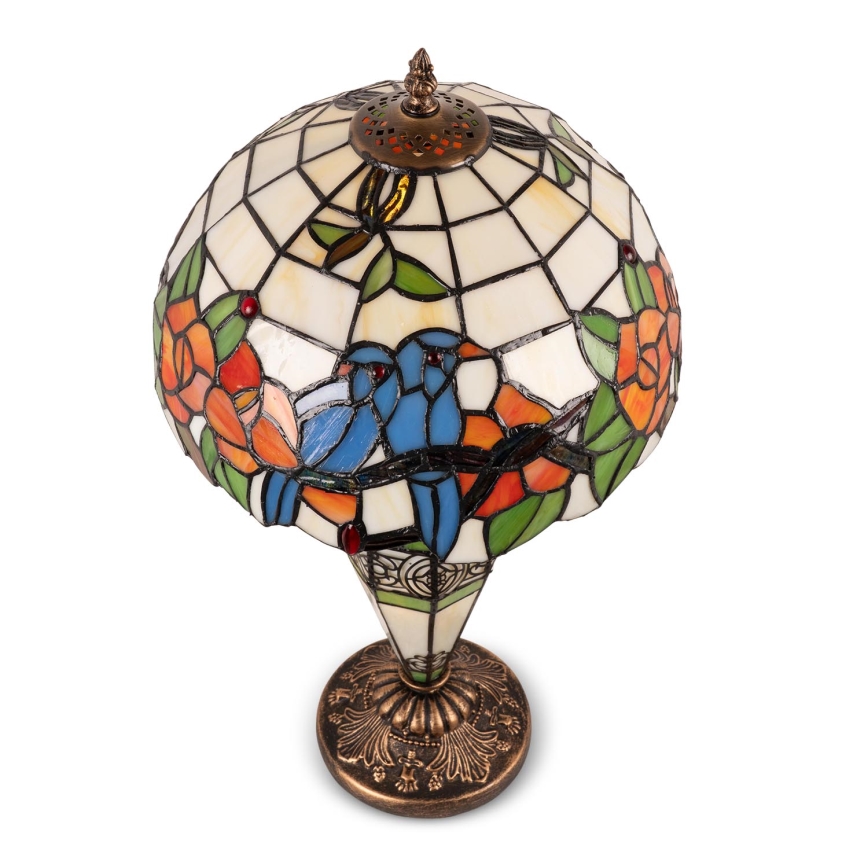 Brilagi - Tiffany-stil bordslampa JUNGLE 1xE27/60W/230V + 1xE14/40W