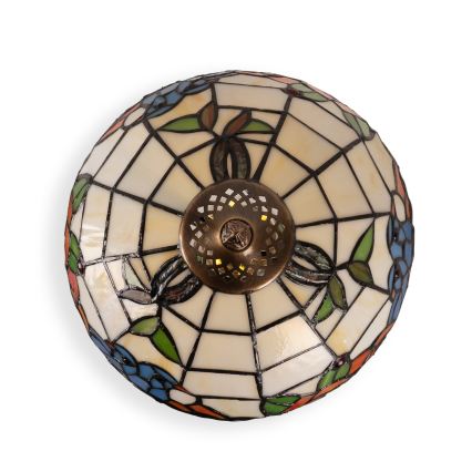 Brilagi - Tiffany-stil bordslampa JUNGLE 1xE27/60W/230V + 1xE14/40W