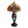 Brilagi - Tiffany-stil bordslampa JUNGLE 1xE27/60W/230V + 1xE14/40W