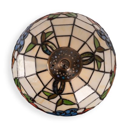 Brilagi - Tiffany-stil bordslampa JUNGLE 1xE27/60W/230V + 1xE14/40W
