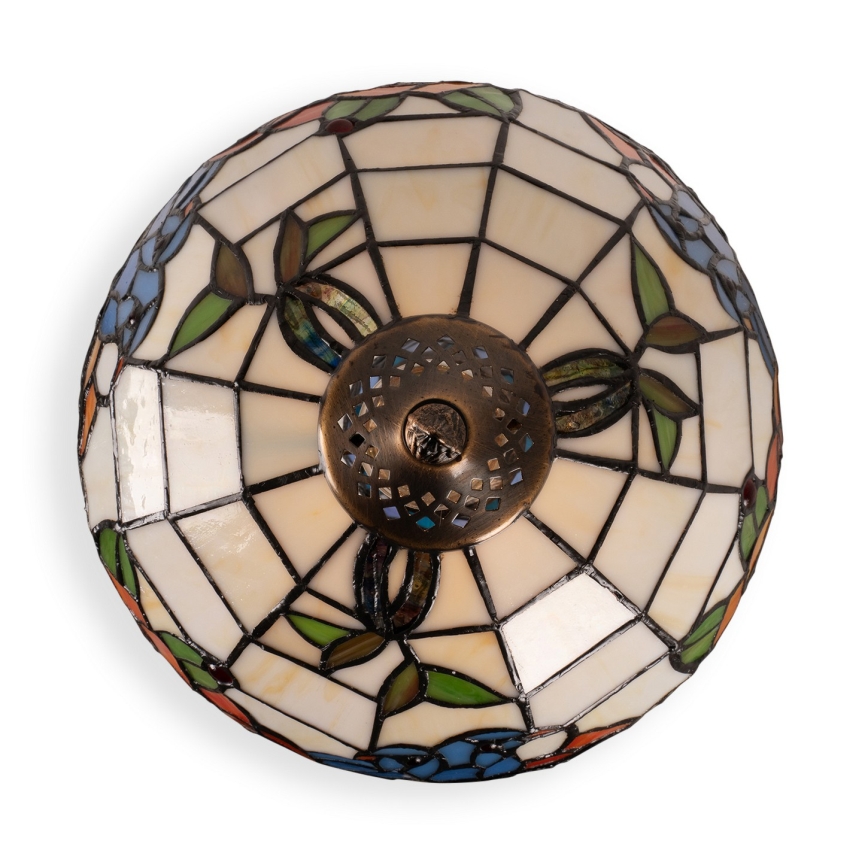 Brilagi - Tiffany-stil bordslampa JUNGLE 1xE27/60W/230V + 1xE14/40W