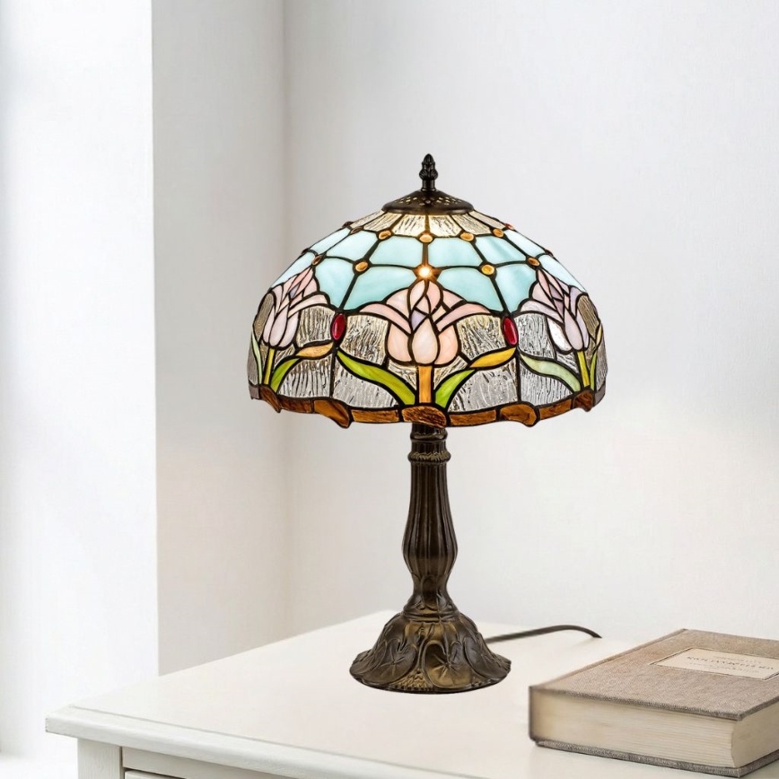 Brilagi - Tiffany-stil bordslampa LORAS 1xE27/40W/230V