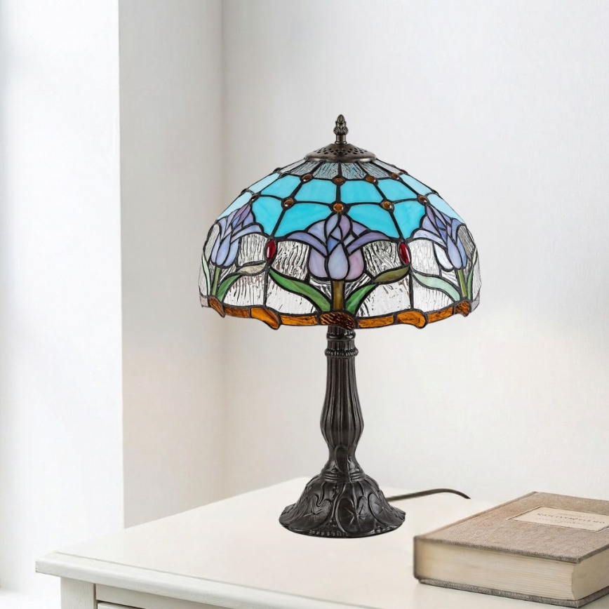 Brilagi - Tiffany-stil bordslampa LORAS 1xE27/40W/230V