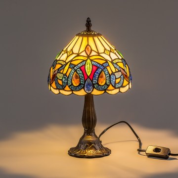 Brilagi - Tiffany-stil bordslampa LUISA 1xE14/40W/230V