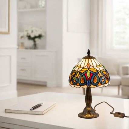 Brilagi - Tiffany-stil bordslampa LUISA 1xE14/40W/230V