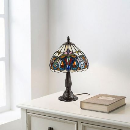 Brilagi - Tiffany-stil bordslampa LUISA 1xE14/40W/230V