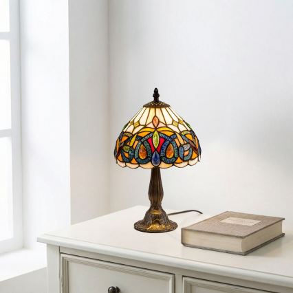 Brilagi - Tiffany-stil bordslampa LUISA 1xE14/40W/230V