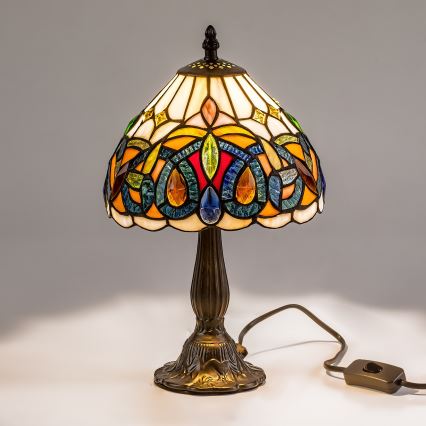 Brilagi - Tiffany-stil bordslampa LUISA 1xE14/40W/230V