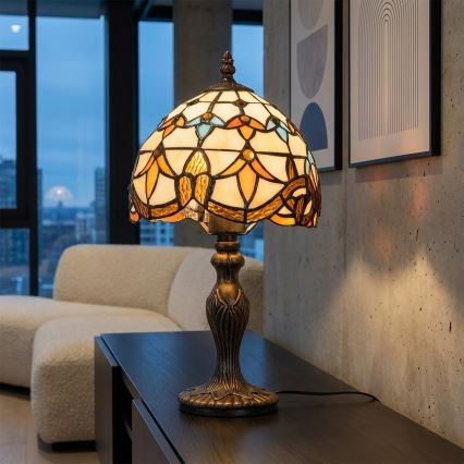 Brilagi - Tiffany-stil bordslampa MIRABELLA 1xE27/60W/230V