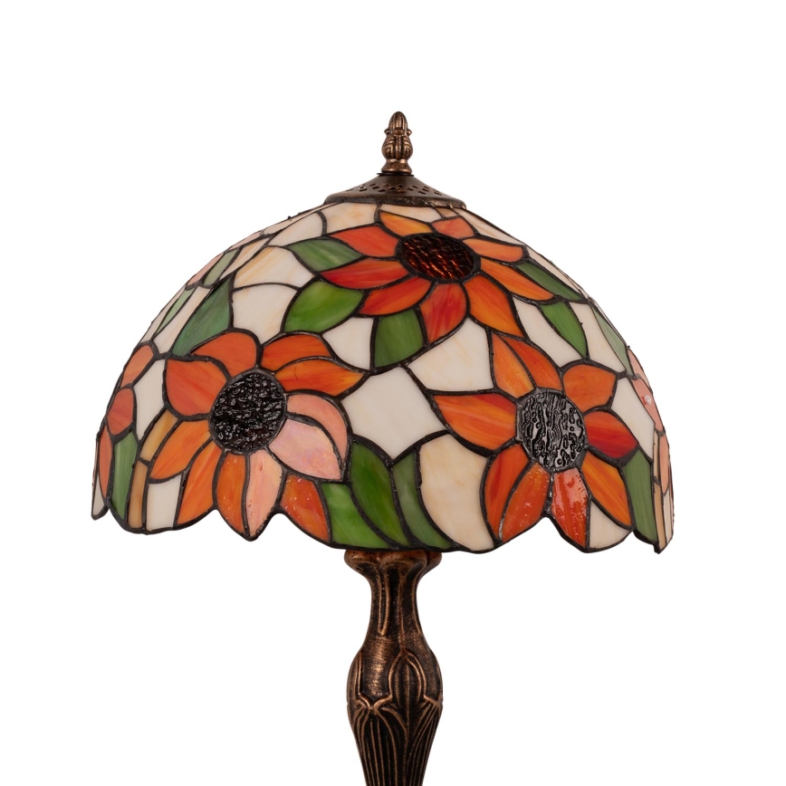 Brilagi - Tiffany-stil bordslampa SUNFLOWER 1xE27/60W/230V