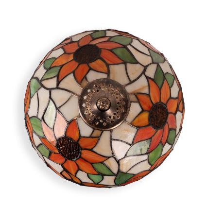 Brilagi - Tiffany-stil bordslampa SUNFLOWER 1xE27/60W/230V