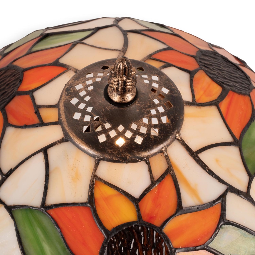 Brilagi - Tiffany-stil bordslampa SUNFLOWER 1xE27/60W/230V