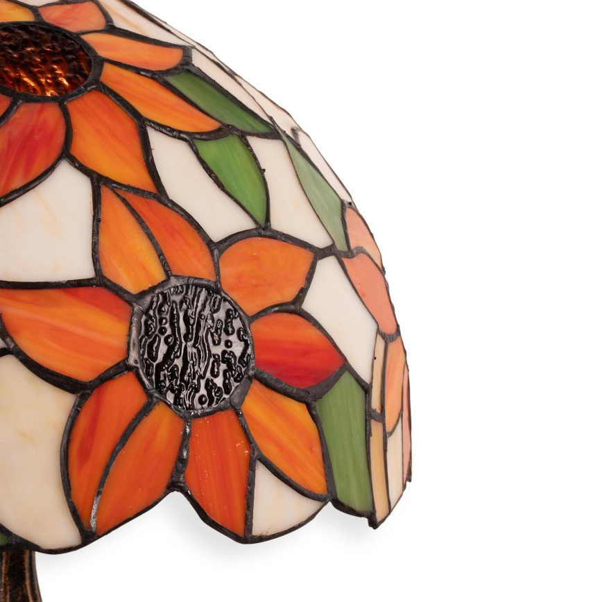 Brilagi - Tiffany-stil bordslampa SUNFLOWER 1xE27/60W/230V