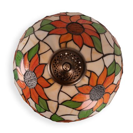 Brilagi - Tiffany-stil bordslampa SUNFLOWER 1xE27/60W/230V