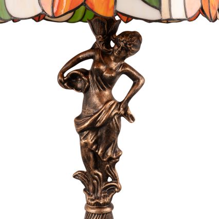 Brilagi - Tiffany-stil bordslampa SUNFLOWER 1xE27/60W/230V