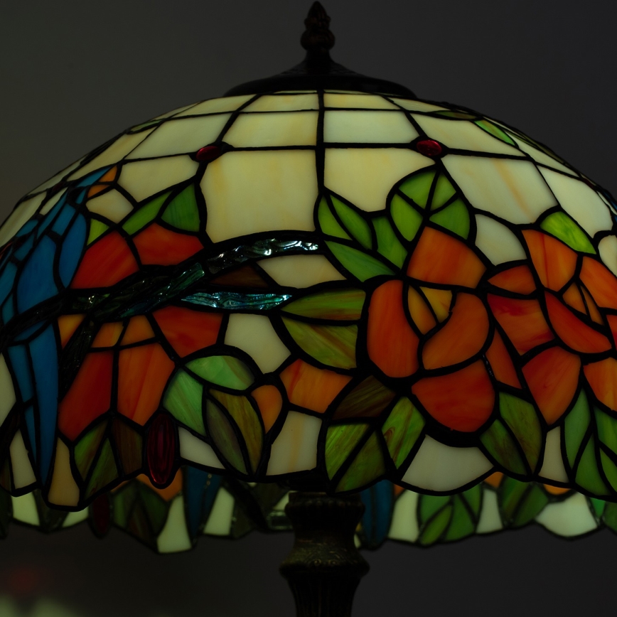 Brilagi - Tiffany-stil glasmosaik bordslampa JUNGLE 2xE27/60W/230V