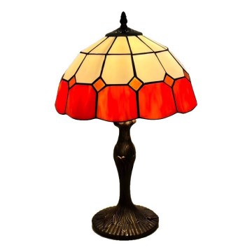 Brilagi - Tiffany-stil glasmosaik bordslampa SIENNA 1xE27/60W/230V