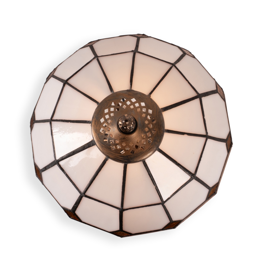 Brilagi - Tiffany-stil glasmosaik bordslampa SIENNA 1xE27/60W/230V