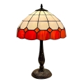 Brilagi - Tiffany-stil glasmosaik bordslampa SIENNA 2xE27/60W/230V