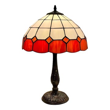 Brilagi - Tiffany-stil glasmosaik bordslampa SIENNA 2xE27/60W/230V