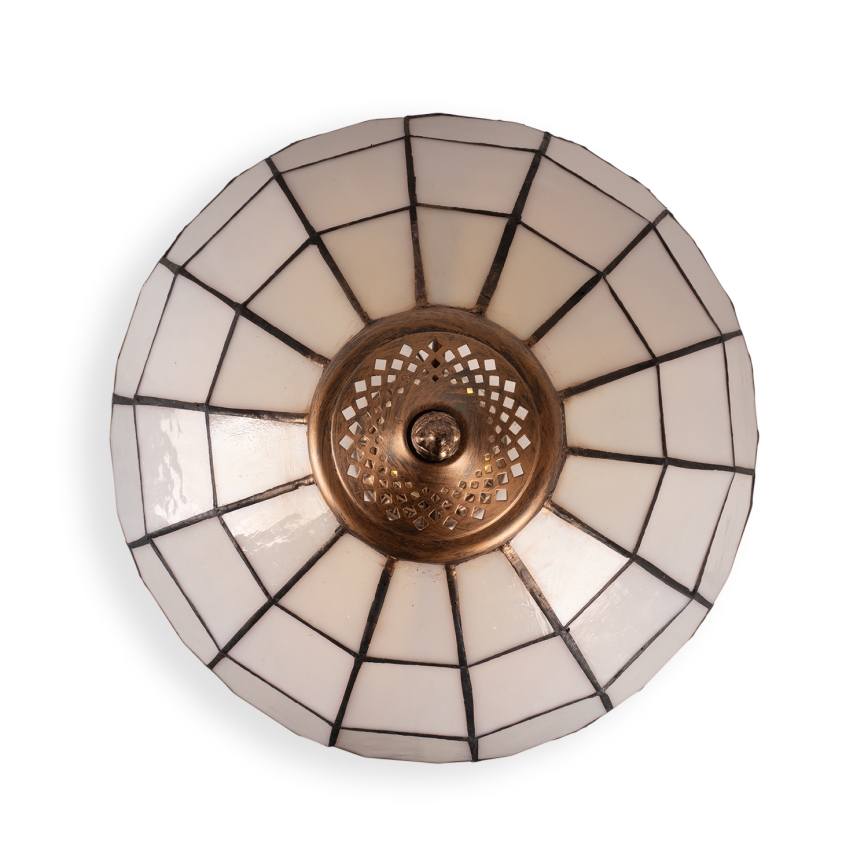 Brilagi - Tiffany-stil glasmosaik bordslampa SIENNA 2xE27/60W/230V