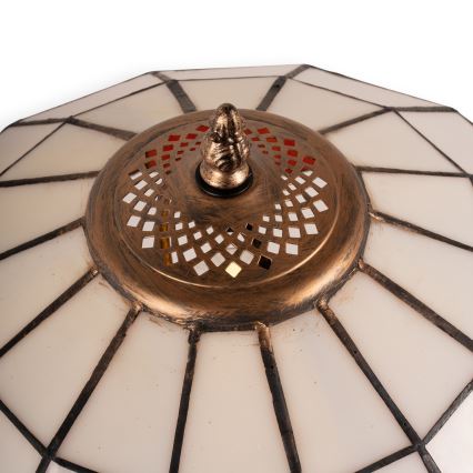 Brilagi - Tiffany-stil glasmosaik bordslampa SIENNA 2xE27/60W/230V