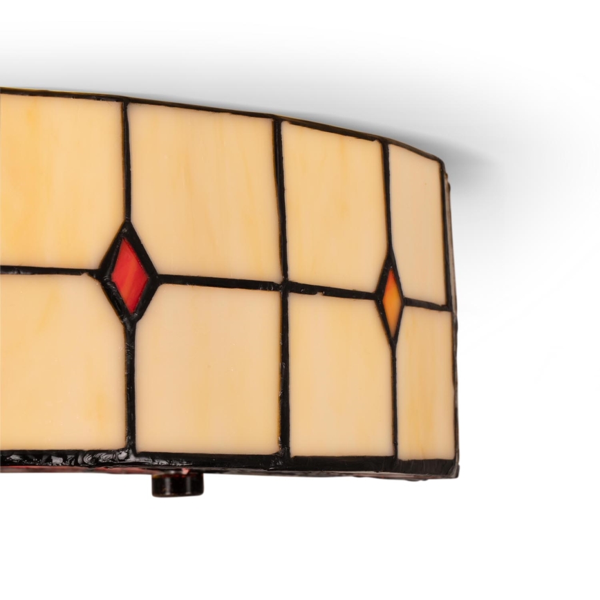 Brilagi - Tiffany-stil glasmosaik taklampa SUNFLOWER 3xE27/60W/230V Ø 40 cm