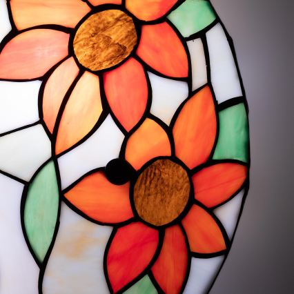 Brilagi - Tiffany-stil glasmosaik taklampa SUNFLOWER 3xE27/60W/230V Ø 40 cm