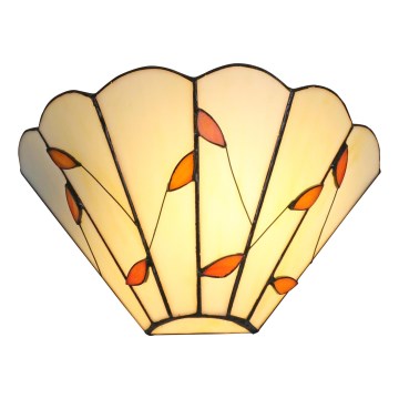 Brilagi - Tiffany-stil glasmosaik vägglampa FOLIA 1xE14/40W/230V
