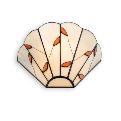 Brilagi - Tiffany-stil glasmosaik vägglampa FOLIA 1xE14/40W/230V