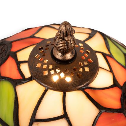 Brilagi - Tiffany-stil glasmosaikbordslampa SUNFLOWER 1xE27/60W/230V