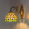 Brilagi - Tiffany-stil glasmosaikvägglampa MARGARET 1xE27/40W/230V