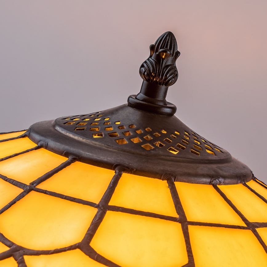 Brilagi - Tiffany-stil golvlampa MARGARET 2xE27/60W/230V