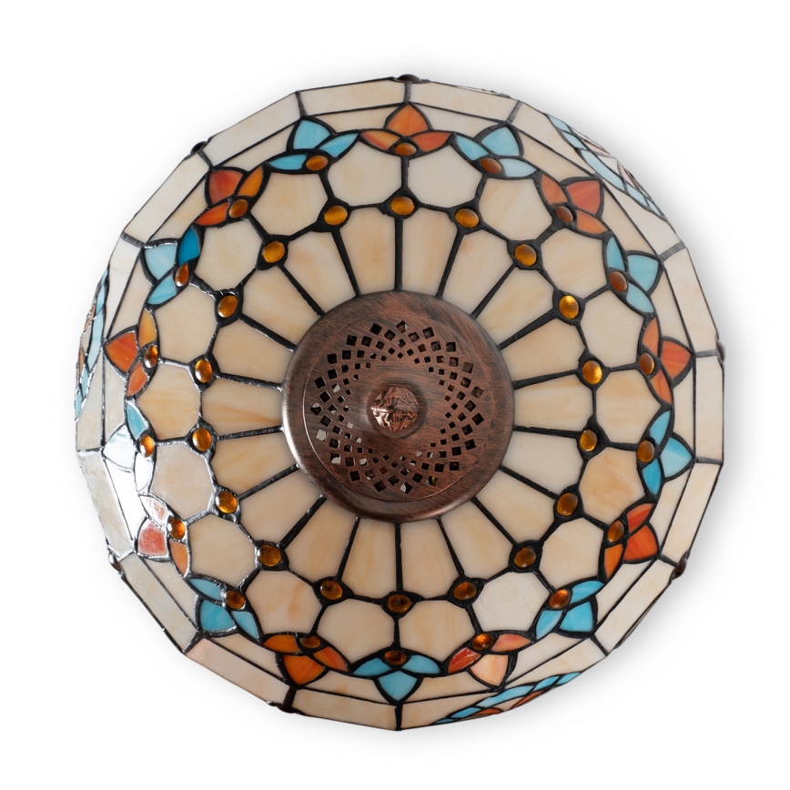 Brilagi - Tiffany-stil golvlampa MIRABELLA 2xE27/60W/230V
