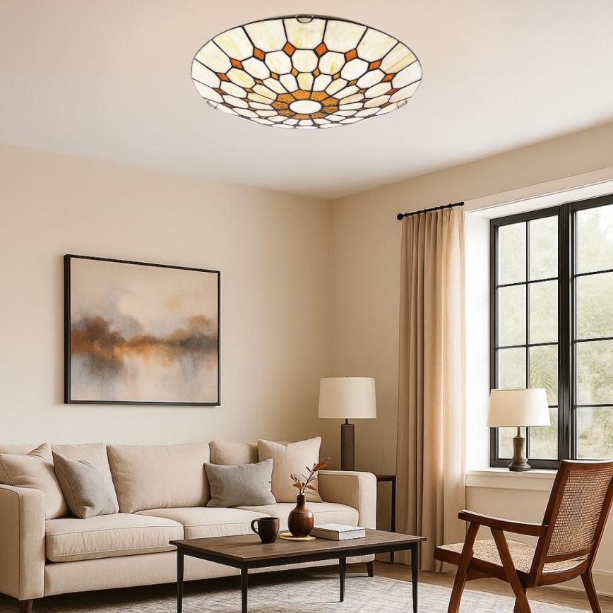 Brilagi - Tiffany-stil taklampa DORAN 2xE27/60W/230V