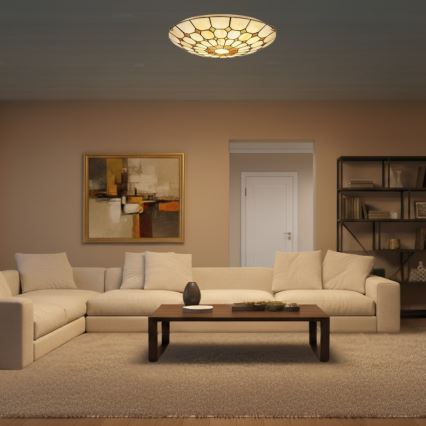 Brilagi - Tiffany-stil taklampa DORAN 2xE27/60W/230V